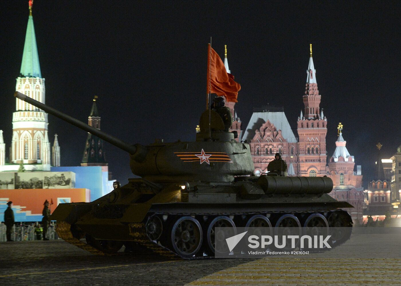 Victory Day Parade rehearsal in Moscow