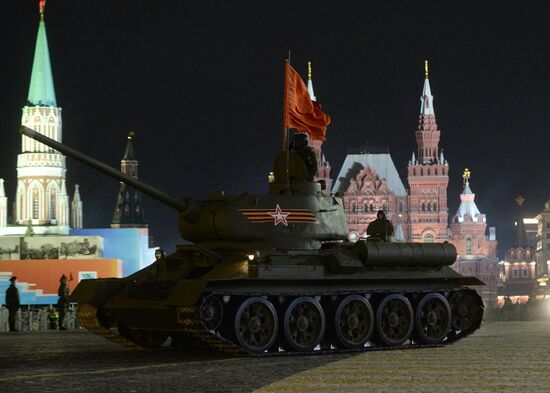 Victory Day Parade rehearsal in Moscow