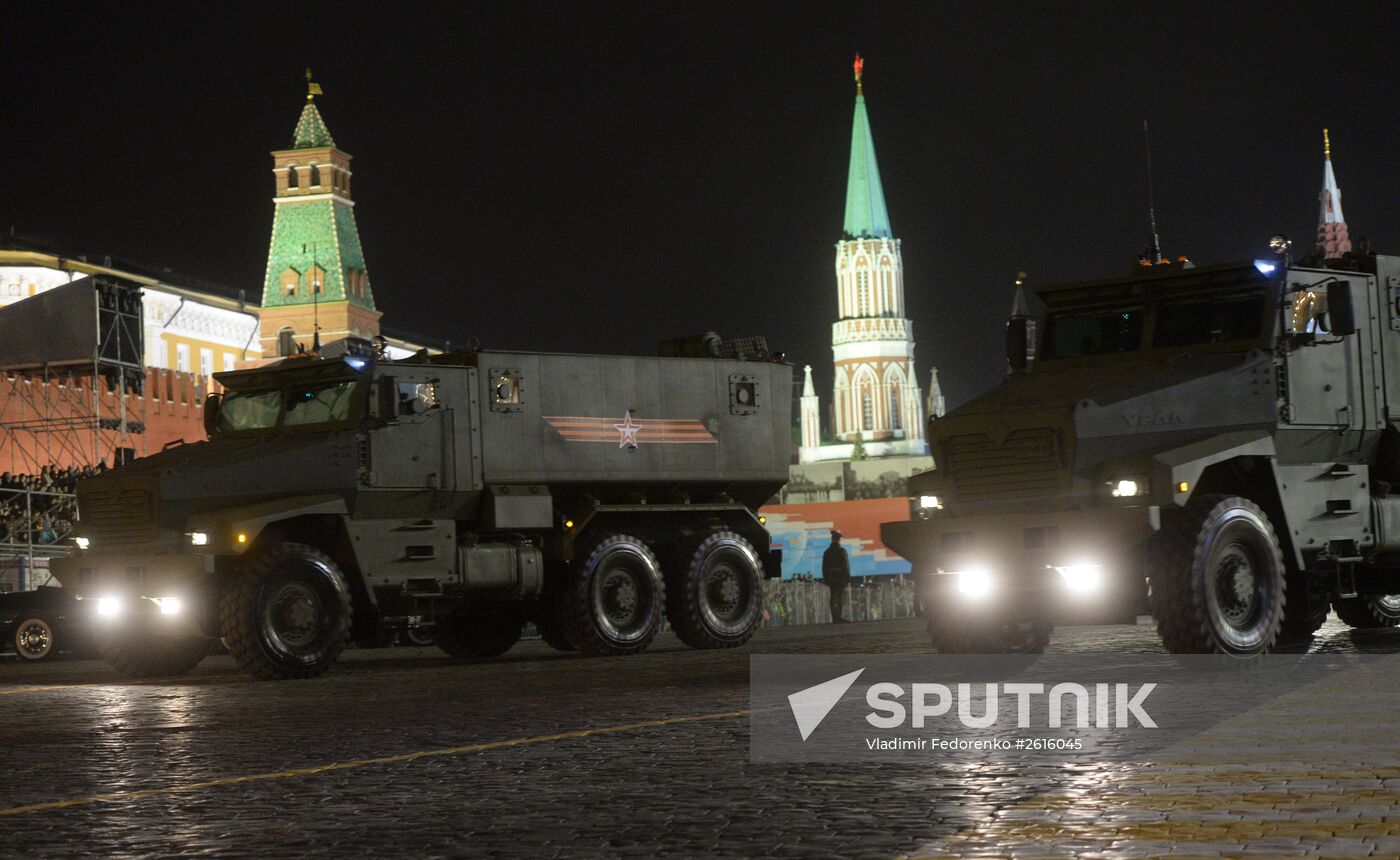 Victory Day Parade rehearsal in Moscow