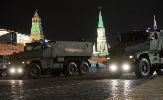 Victory Day Parade rehearsal in Moscow