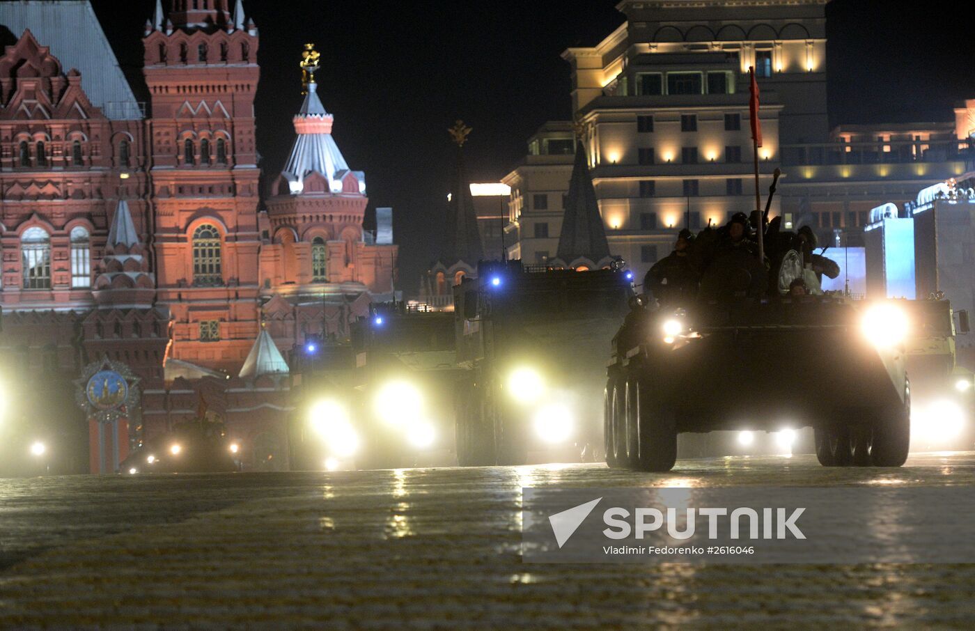 Victory Day Parade rehearsal in Moscow