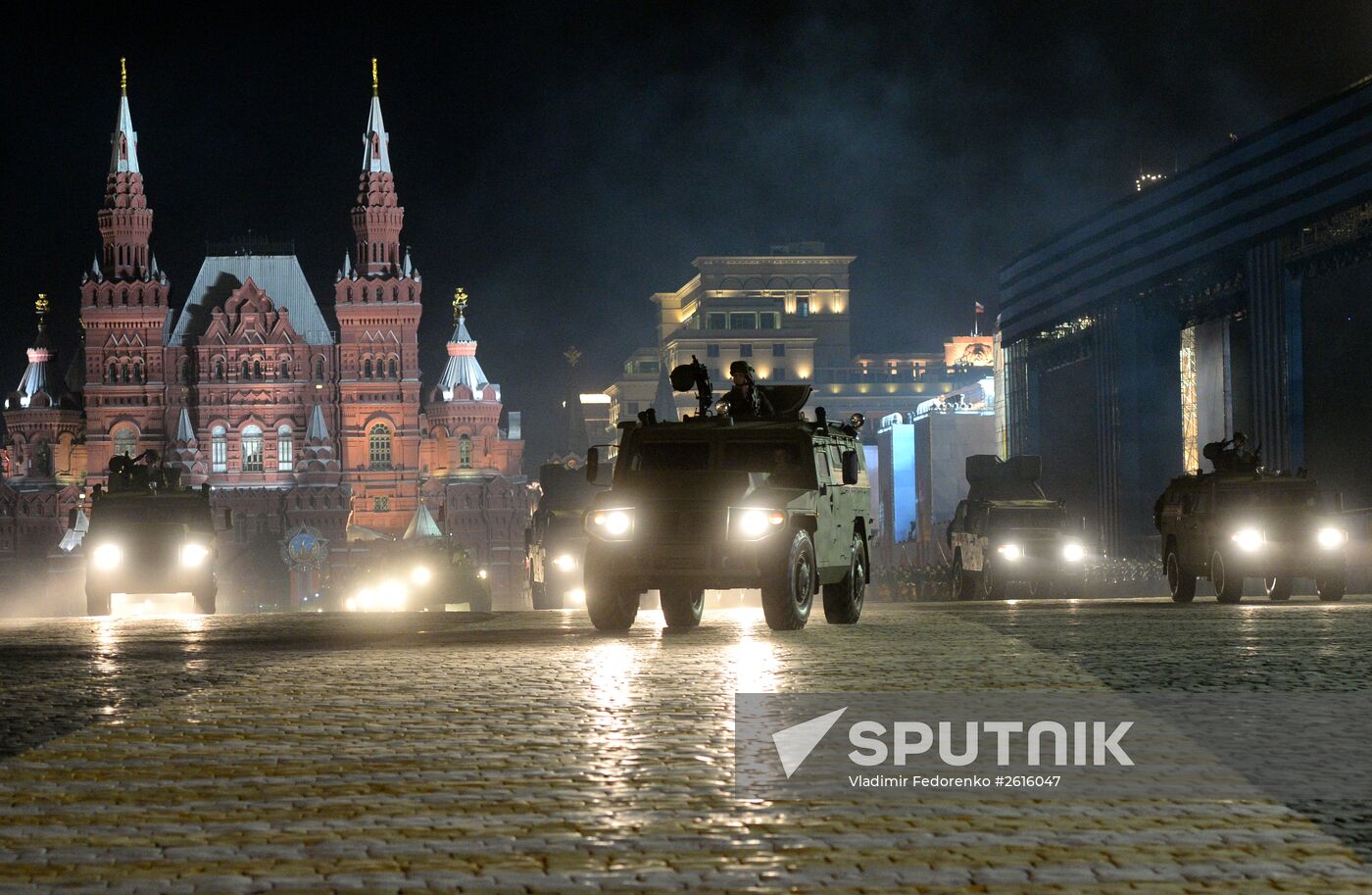 Victory Day Parade rehearsal in Moscow