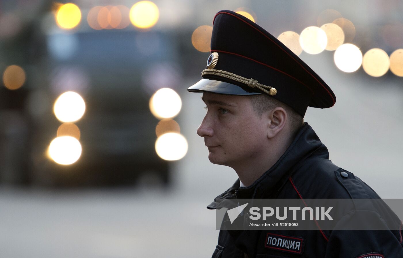 Victory Day Parade rehearsal in Moscow