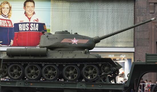 Victory Day Parade rehearsal in Moscow
