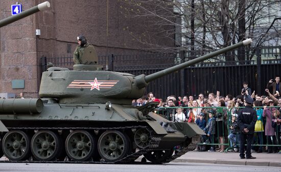 Victory Day Parade rehearsal in Moscow