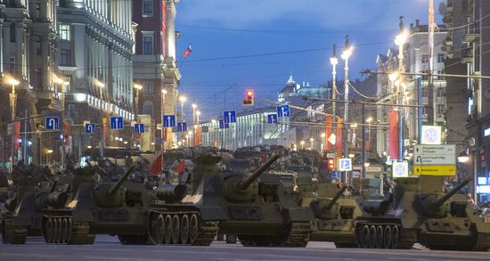 Victory Day Parade rehearsal in Moscow