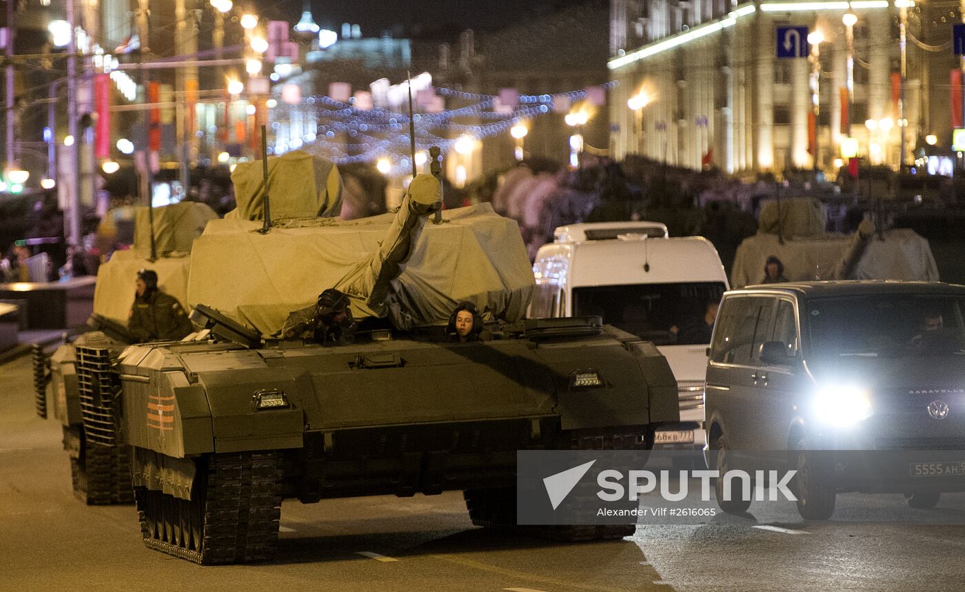 Victory Day Parade rehearsal in Moscow