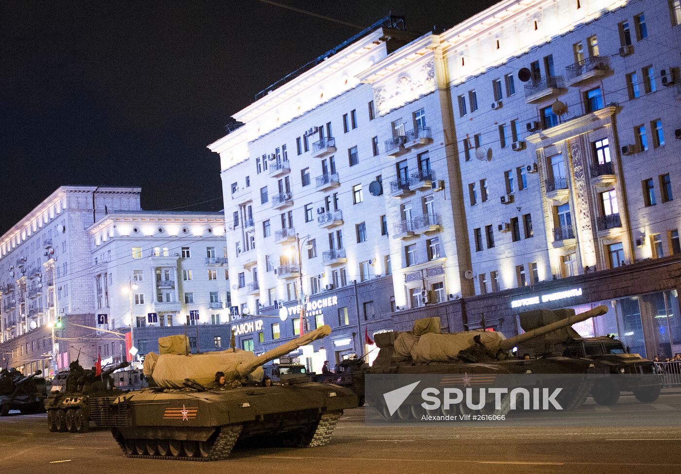 Victory Day Parade rehearsal in Moscow