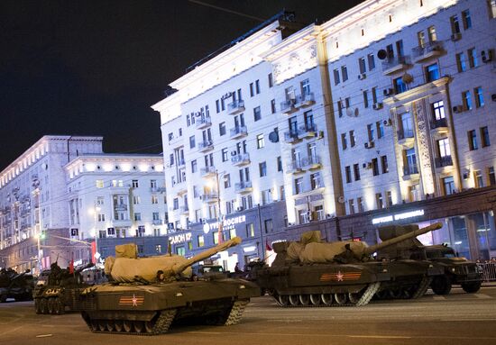 Victory Day Parade rehearsal in Moscow