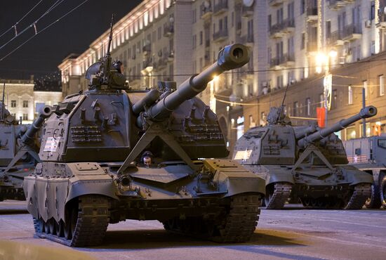 Victory Day Parade rehearsal in Moscow