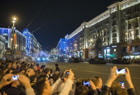 Victory Day Parade rehearsal in Moscow