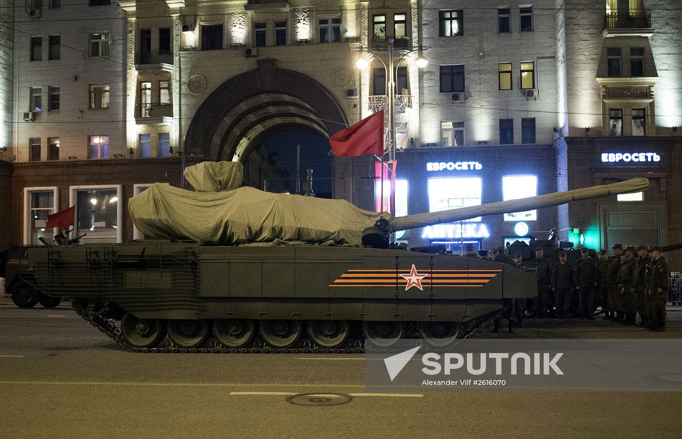 Victory Day Parade rehearsal in Moscow