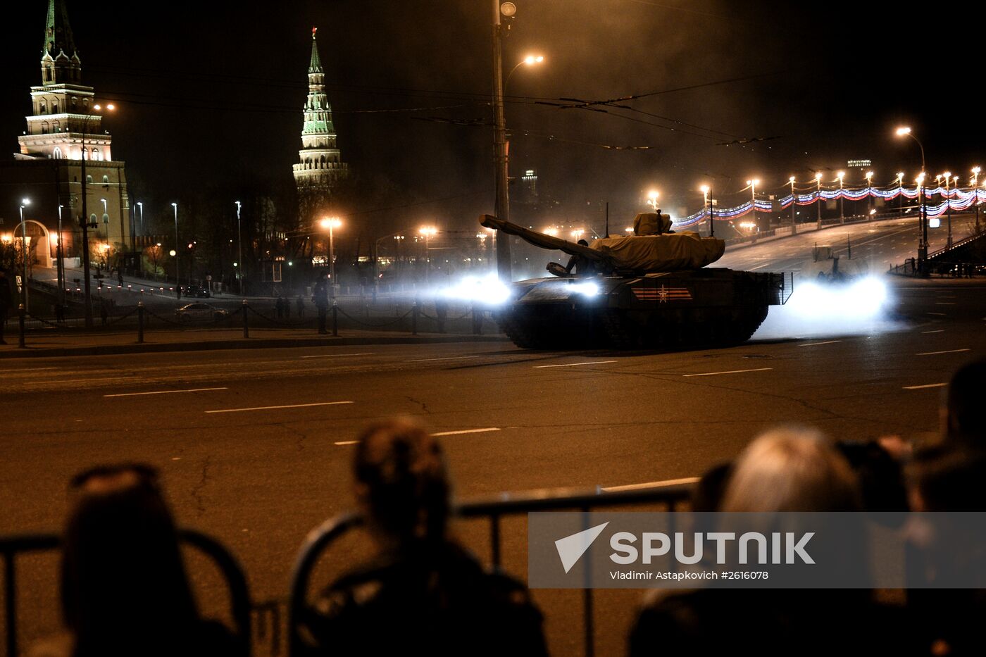 Victory Day Parade rehearsal in Moscow