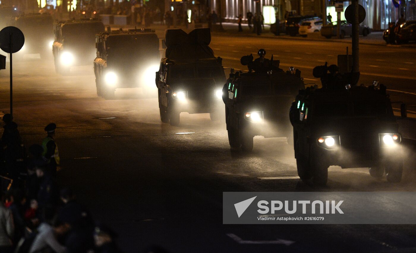 Victory Day Parade rehearsal in Moscow
