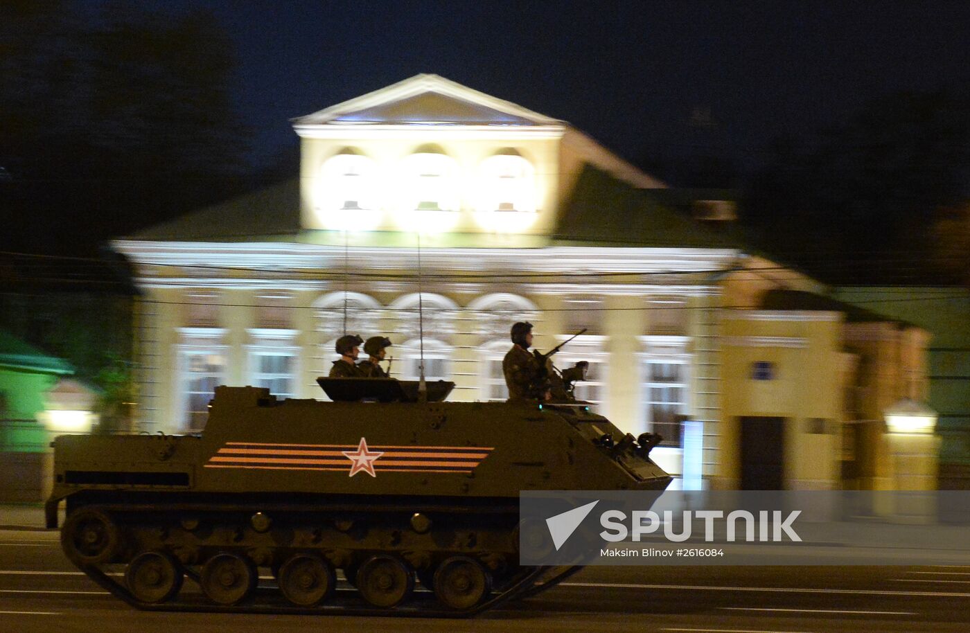 Victory Day Parade rehearsal in Moscow