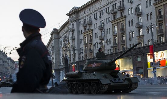 Victory Day Parade rehearsal in Moscow