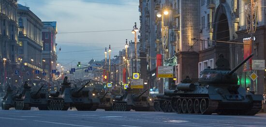 Victory Day Parade rehearsal in Moscow