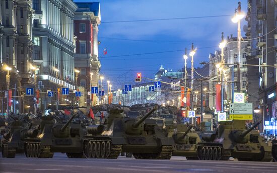 Victory Day Parade rehearsal in Moscow