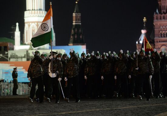 Victory Day Parade rehearsal in Moscow