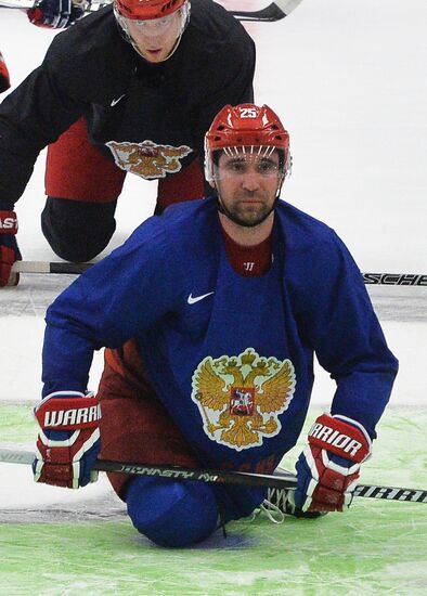 Russian national ice hockey team's training session