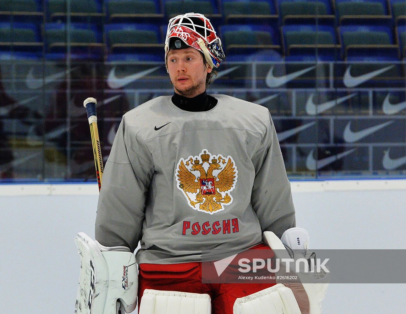 Russian national ice hockey team's training session