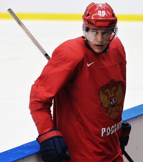 Russian national ice hockey team's training session