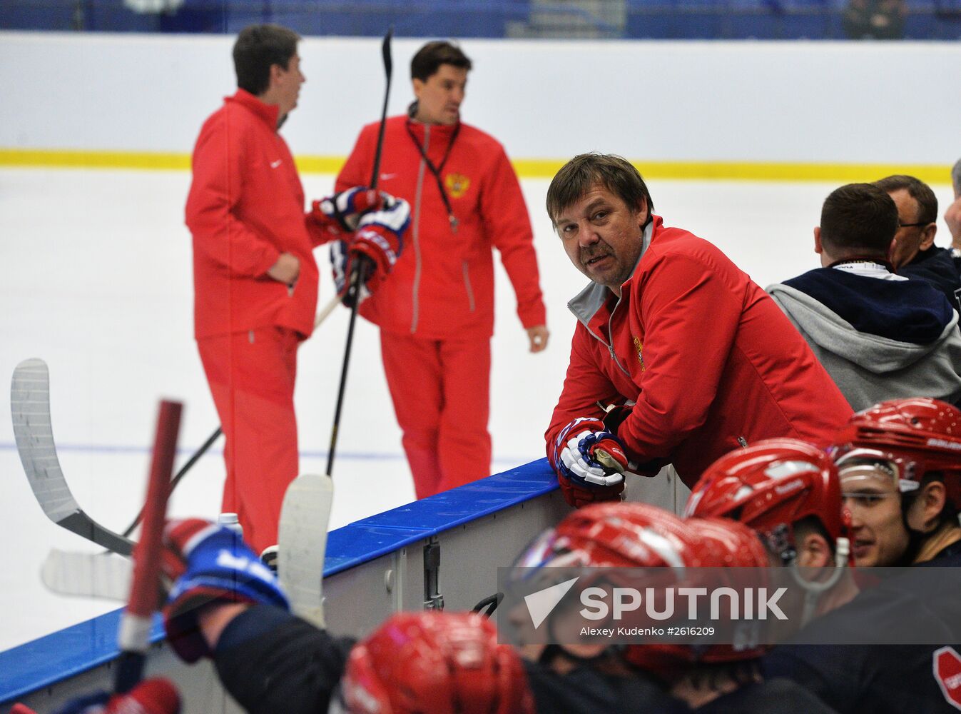 Russian national ice hockey team's training session