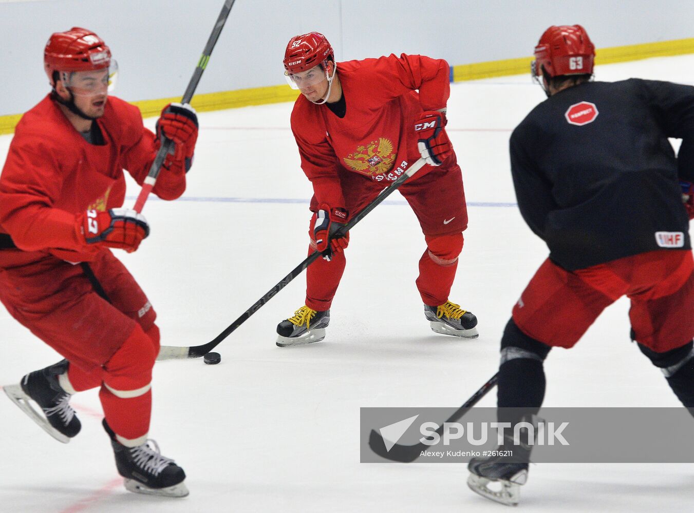 Russian national ice hockey team's training session