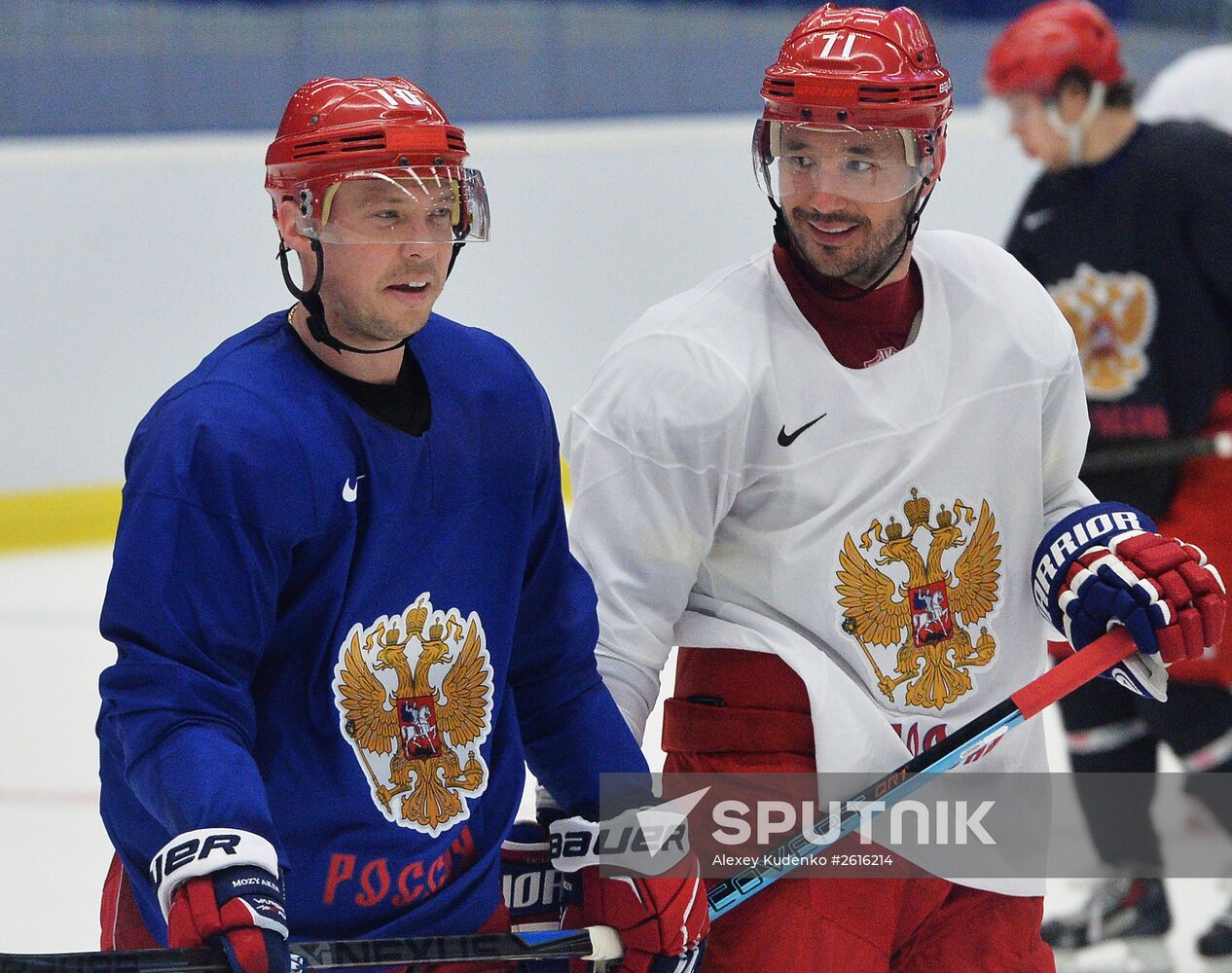 Russian national ice hockey team's training session