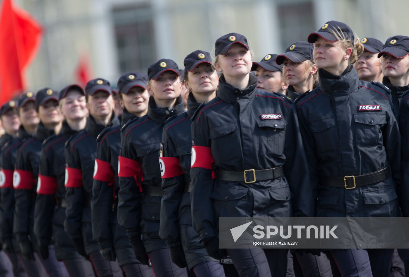 Rehearsing Victory Day parade in St.Petersburg