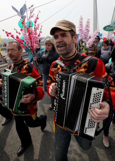 May Day marches across Russia