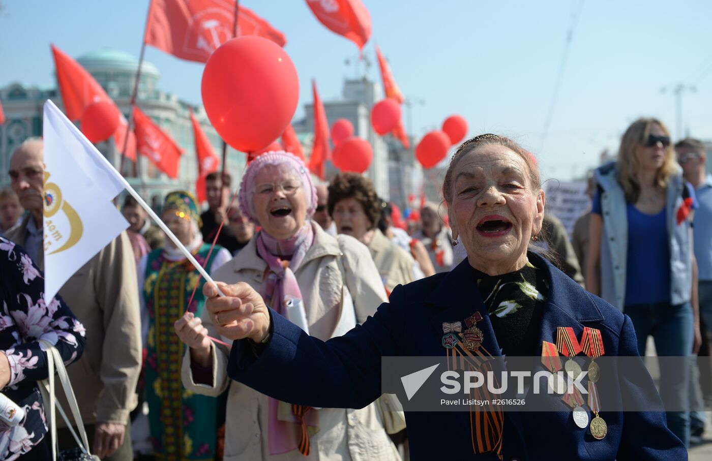 May Day marches in Russia