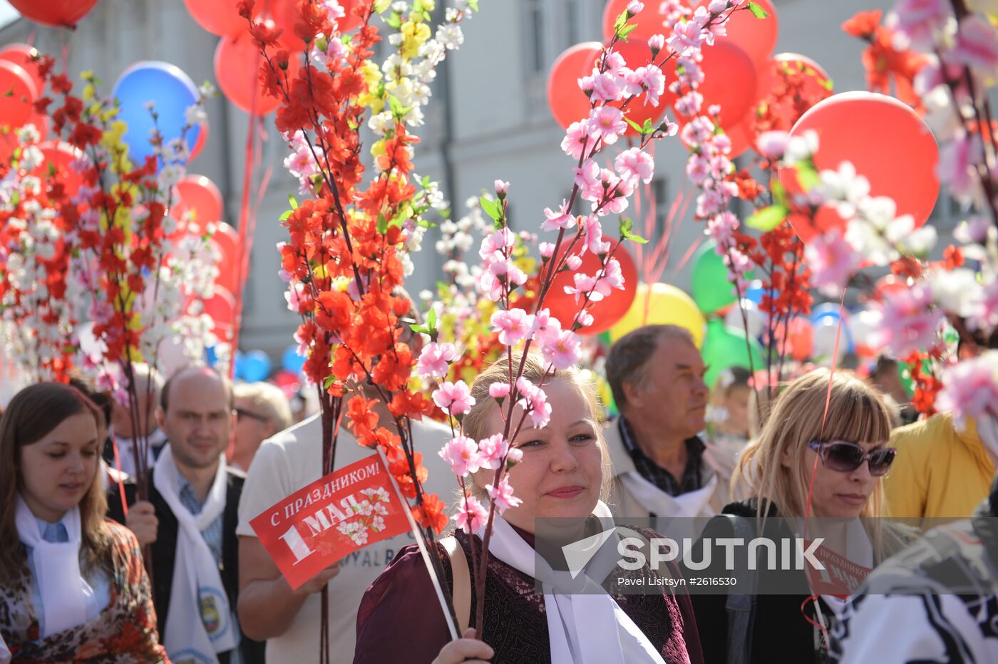 May Day marches in Russia