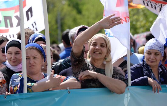 May Day marches in Russia