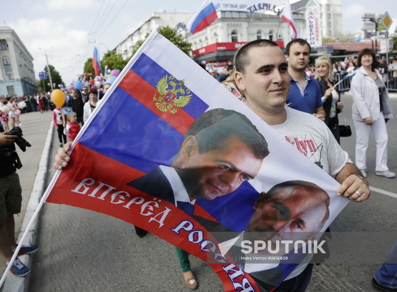 May Day marches in Russia