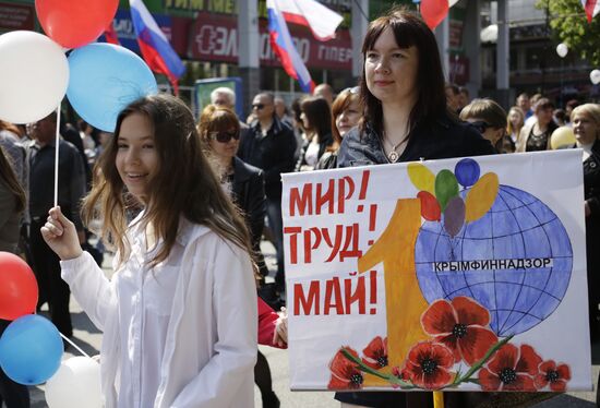 May Day marches in Russia