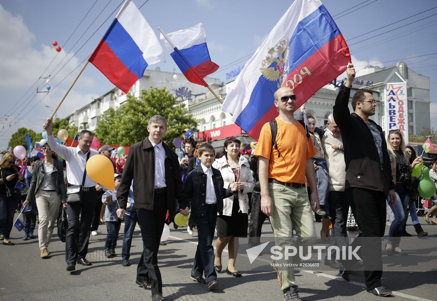 May Day marches in Russia