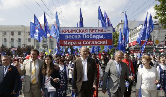 May Day marches in Russia