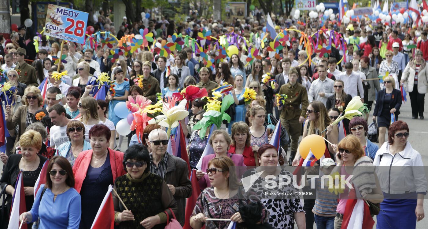 May Day marches in Russia