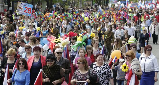 May Day marches in Russia