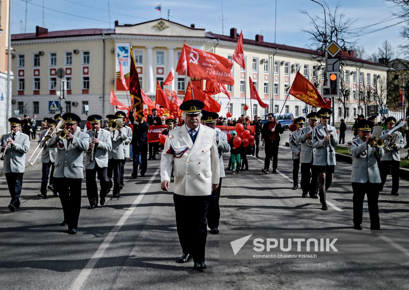 May Day marches in Russia