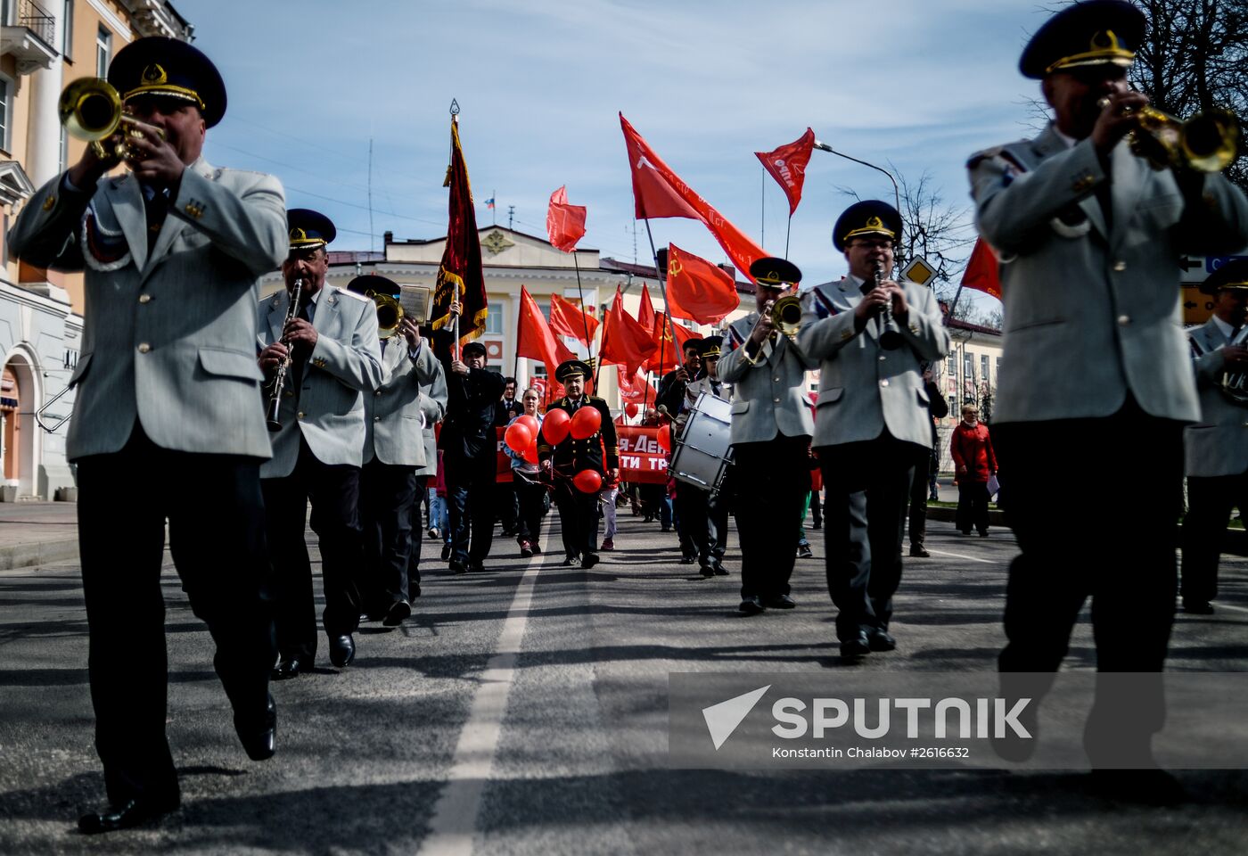 May Day marches in Russia