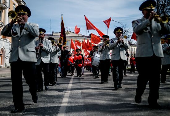 May Day marches in Russia