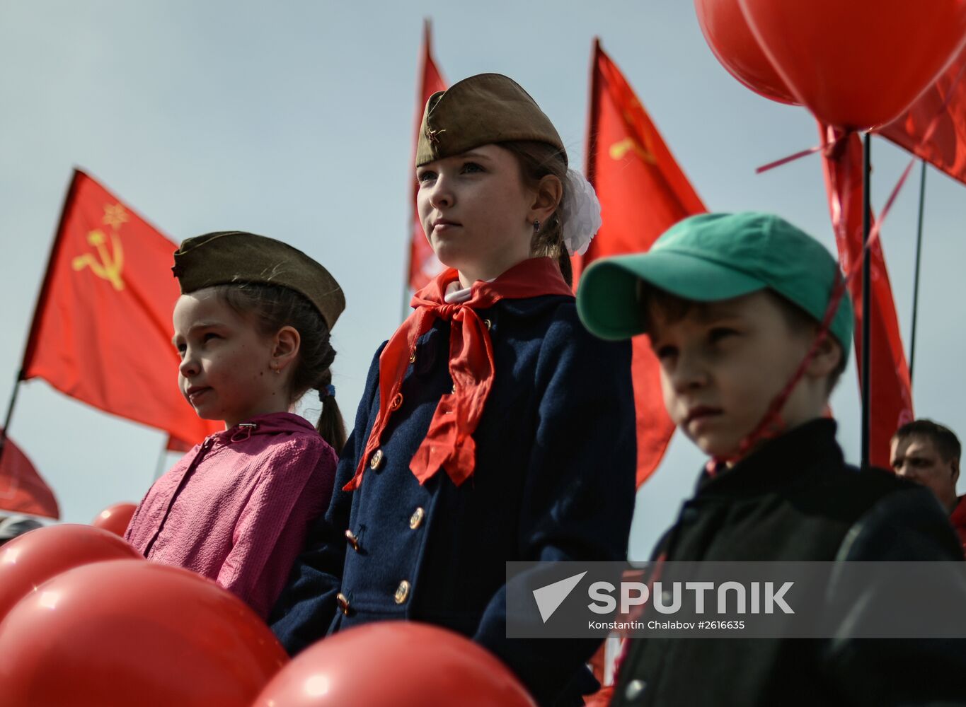 May Day marches in Russia