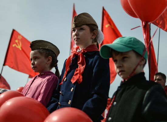 May Day marches in Russia