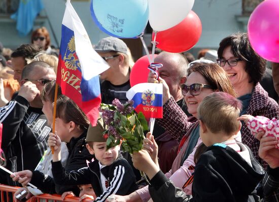 May Day marches in Russia