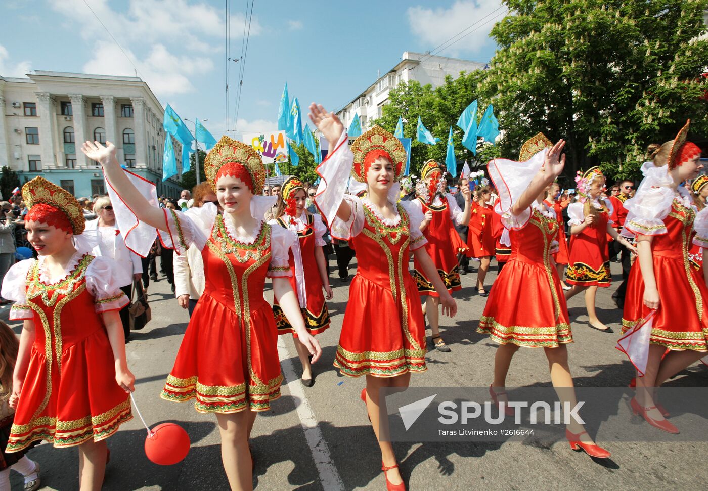 May Day marches in Russia