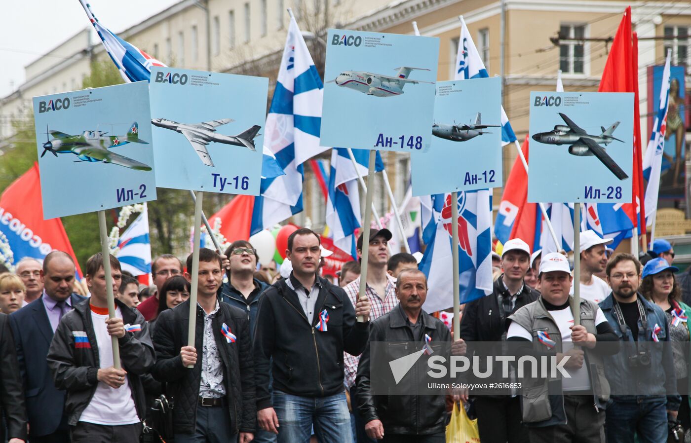 May Day marches in Russia