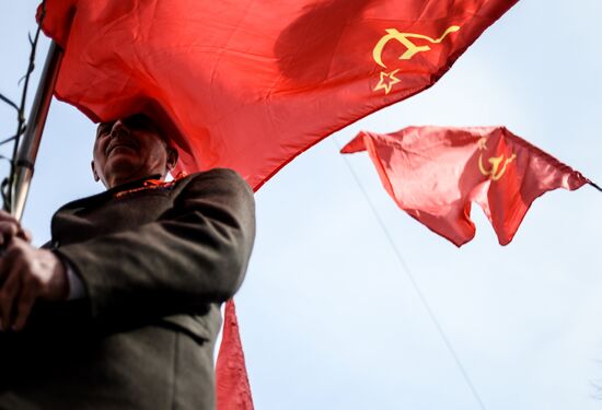 May Day marches in Russia