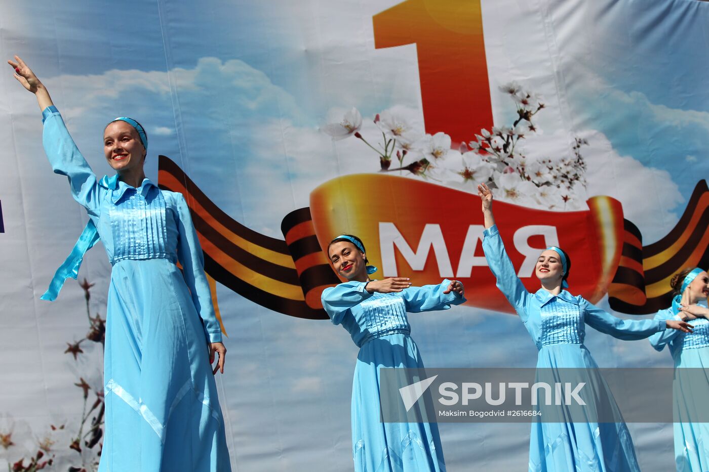 May Day marches in Russia